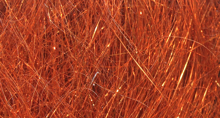 Hareline Ice Wing Fiber Hot Orange