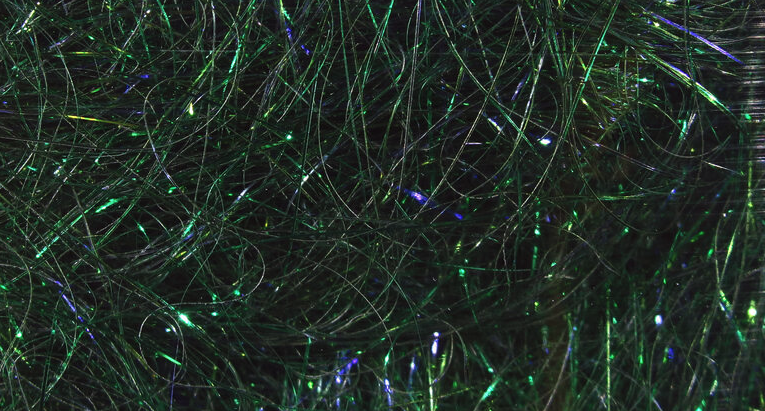 Hareline Ice Wing Fiber Moss Green