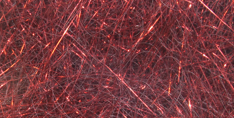 Hareline Ice Wing Fiber Red