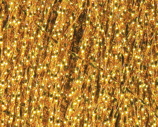 Gold Krystal Flash fibers for saltwater fly patterns
