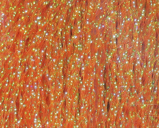 Orange Krystal Flash fibers for attractor fly patterns