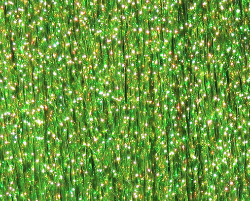 Krystal Flash sparkle strands close-up macro view