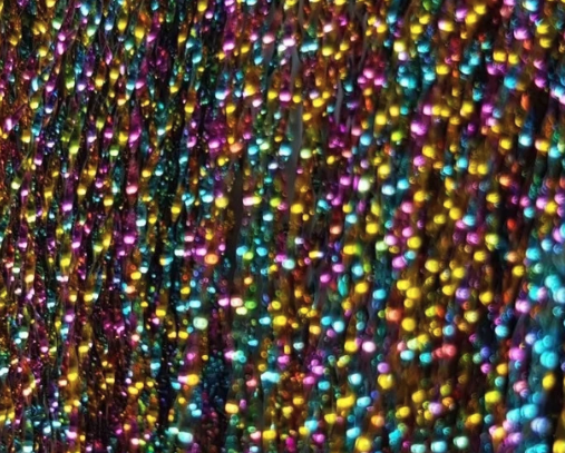 Rainbow Krystal Flash fibers for fly tying accents