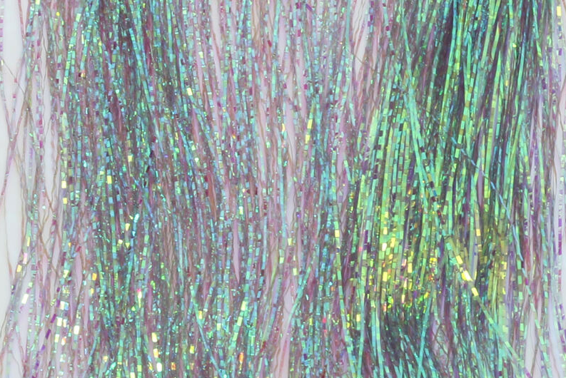 High-Quality 1/69'' Dyed Mirage Flash for Exceptional Fly Tying Results