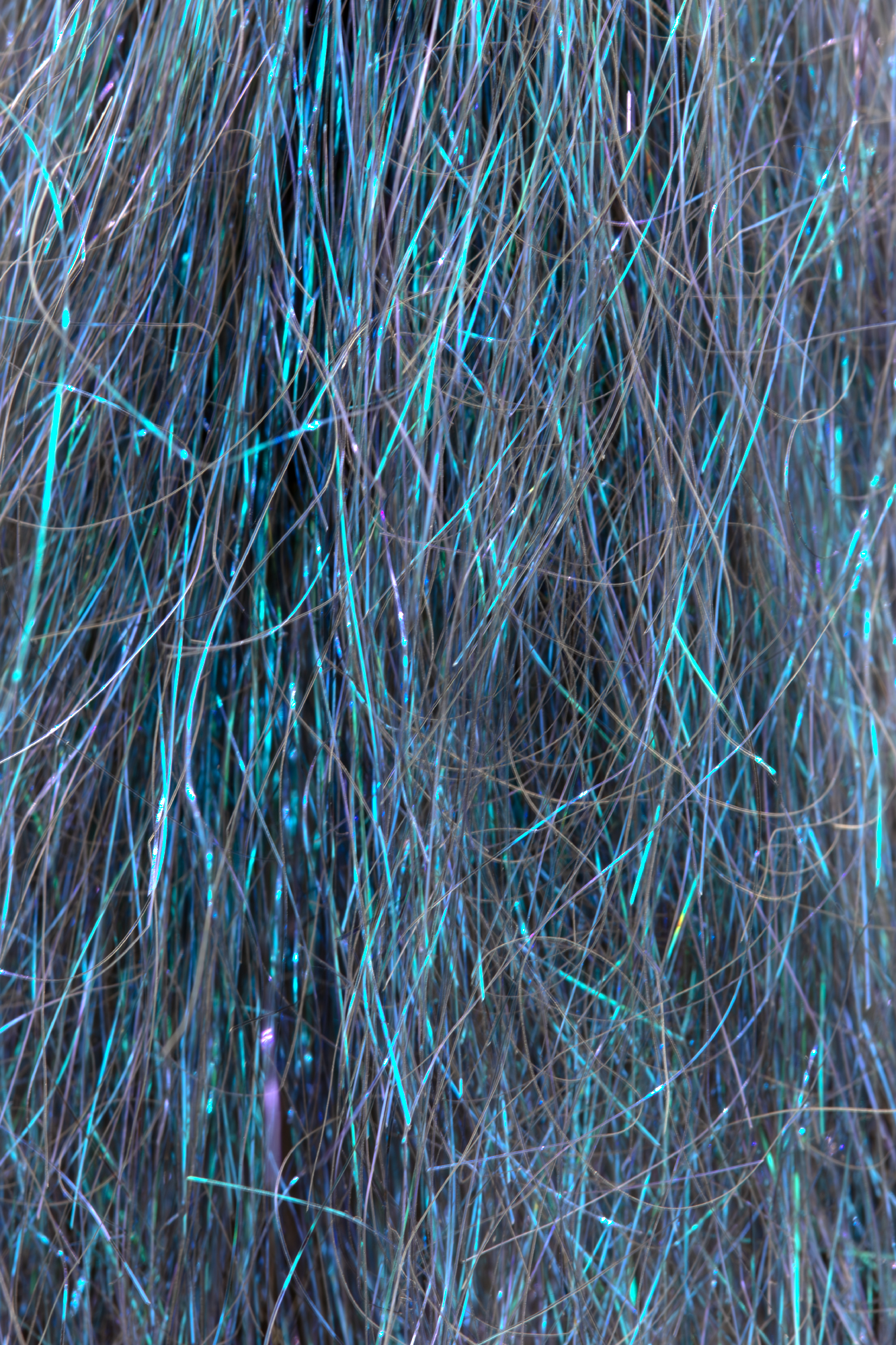 Herring Back colored hank of Shiner Fibers