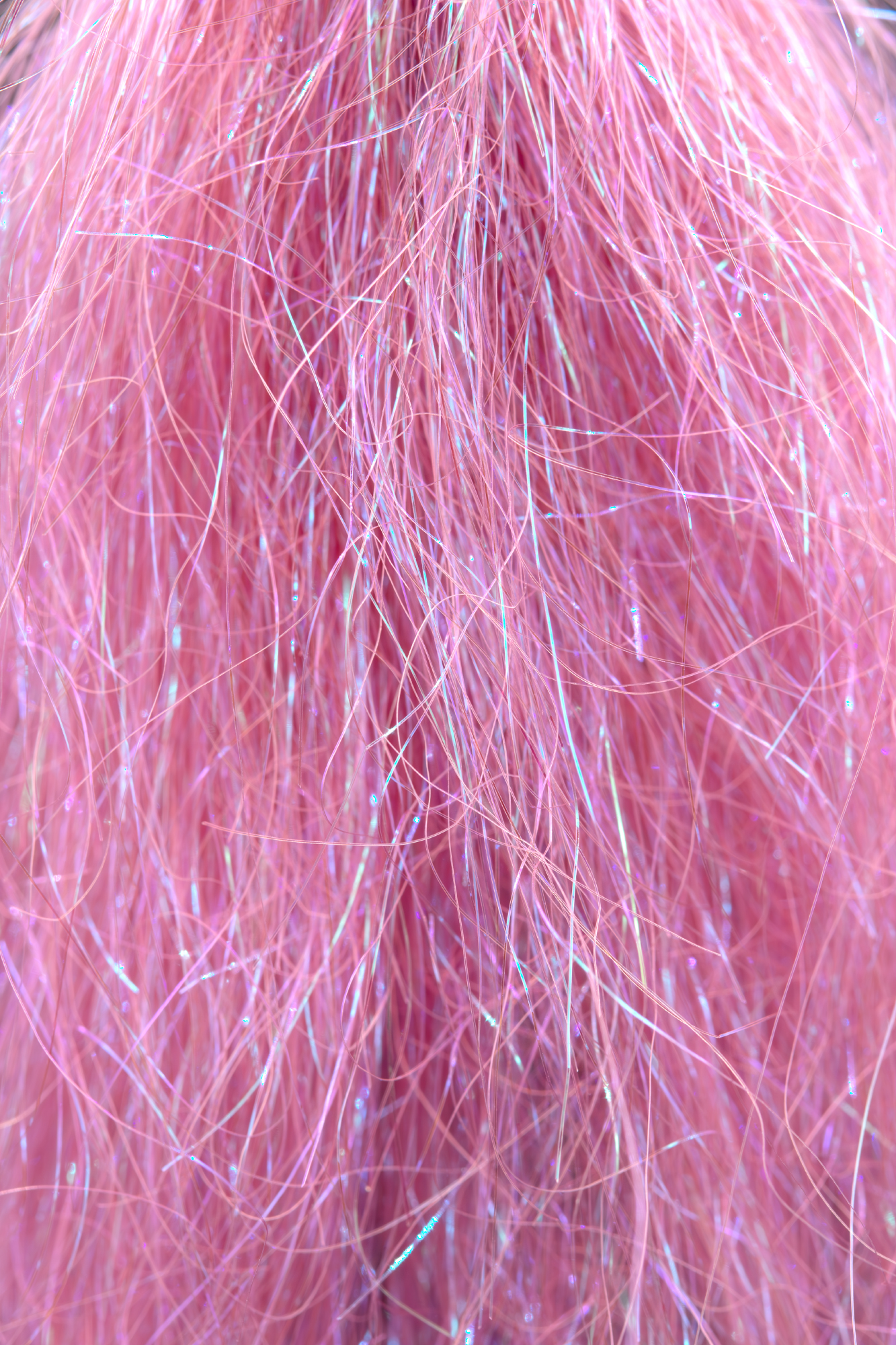 Lt Purple colored hank of Shiner Fibers