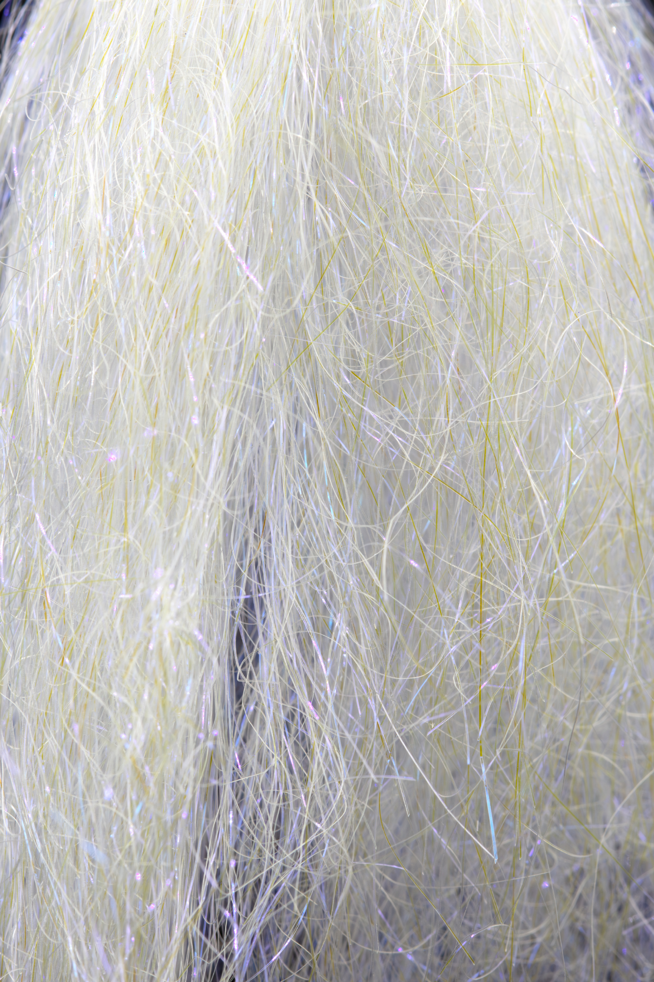 UV Pearl colored hank of Shiner Fibers