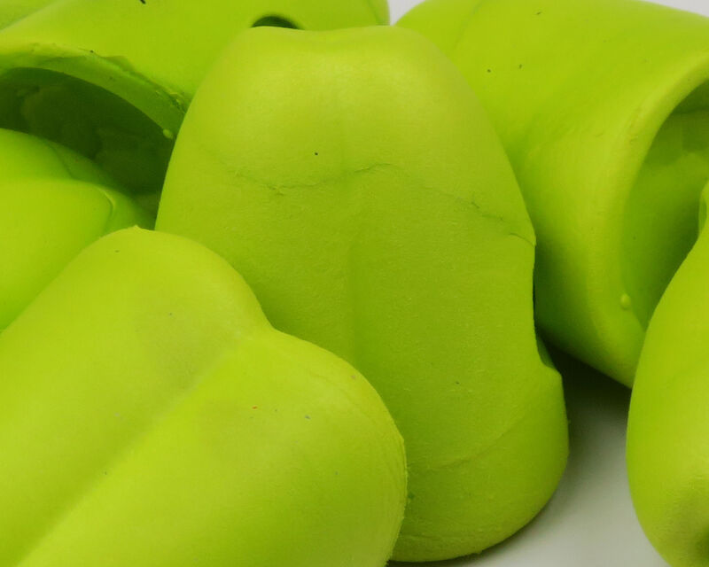 Yellow Chartreuse style of the  Flymen Fishing Surface Seducer Double Barrel Popper Bodies