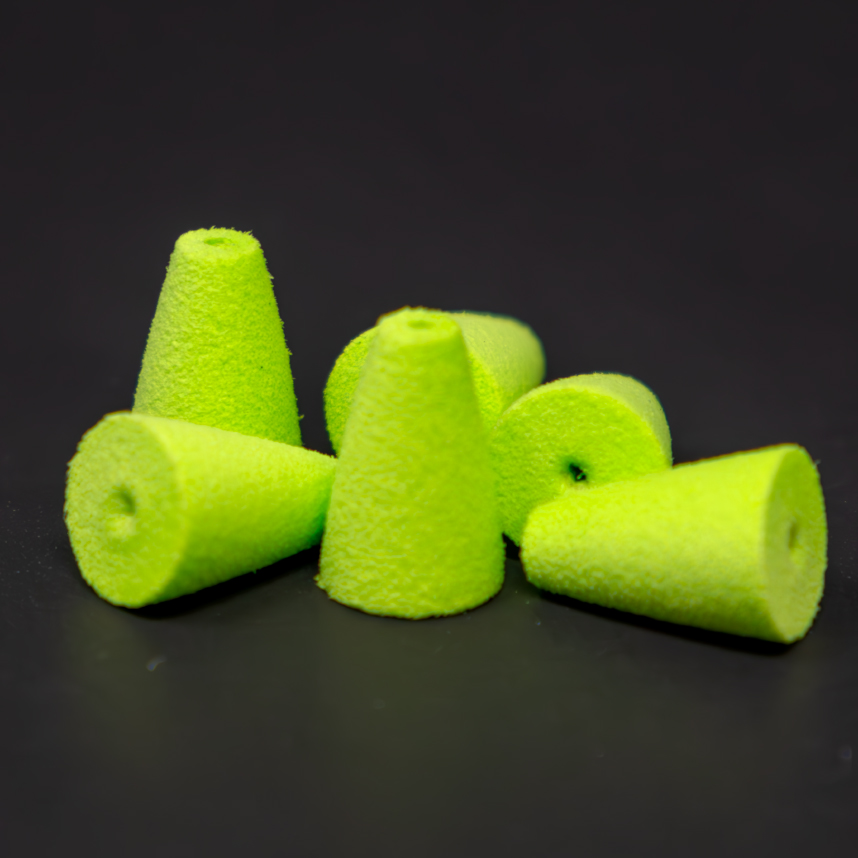 Foam Rainy's Dinks Popper Heads for tying effective panfish poppers.