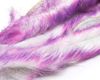 Hareline Polychrome Rabbit Strips White Hot Pink Purple