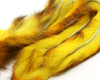 Hareline Polychrome Rabbit Strips Yellow Golden Orange Black