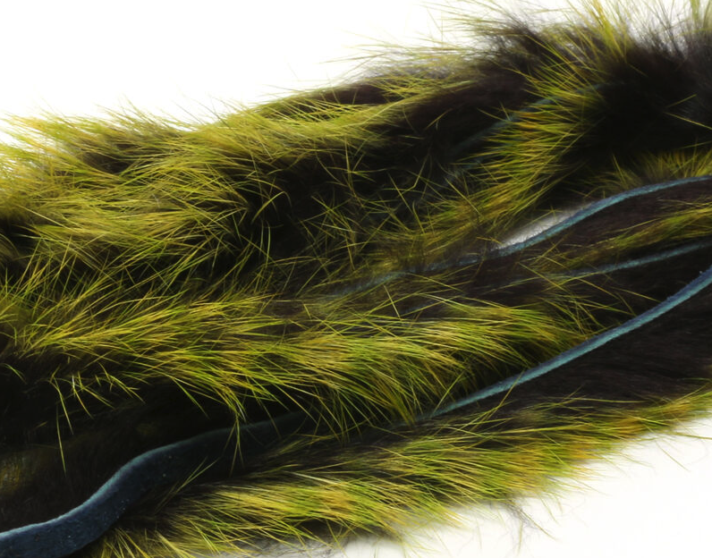 Hareline Barred Polychrome Rabbit Strips Fly Tying Material Is The Best Way To Add Color While Tying Bass And Trout Streamers
