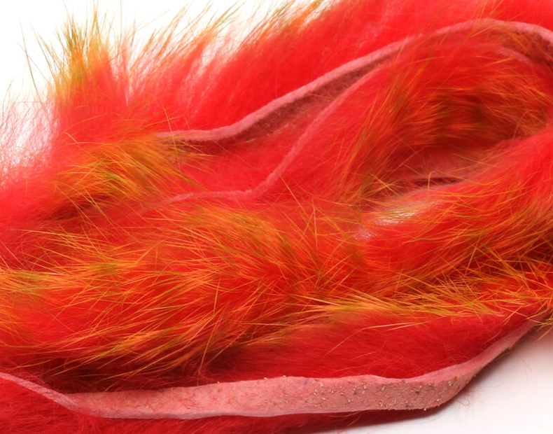 Hareline Barred Polychrome Rabbit Strips Fly Tying Material Is The Best Way To Add Color While Tying Bass And Trout Streamers