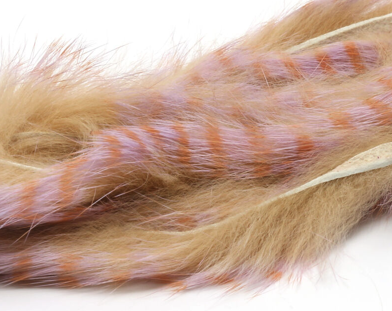 Hareline Barred Polychrome Rabbit Strips Fly Tying Material Is The Best Way To Add Color While Tying Bass And Trout Streamers