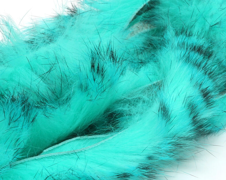 Hareline Barred Polychrome Rabbit Strips Fly Tying Material Is The Best Way To Add Color While Tying Bass And Trout Streamers