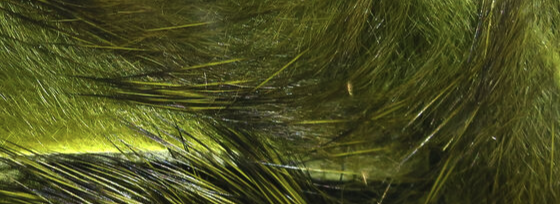 Hareline Rabbit Strips Micro Olive Variant