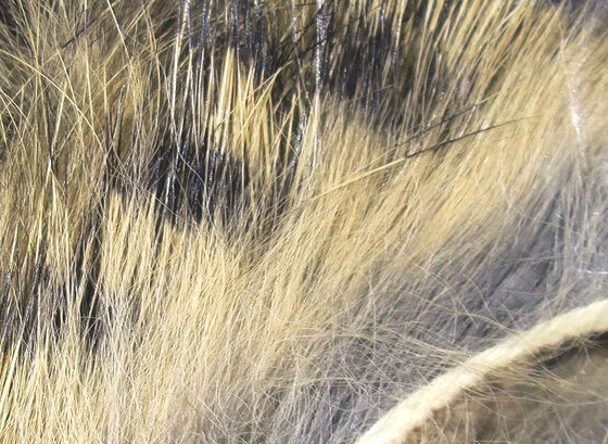 Hareline Rabbit Strips Barred Black Grizzly