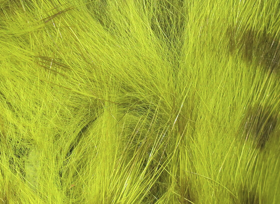 Hareline Magnum Rabbit Strips Barred Olive Light Olive