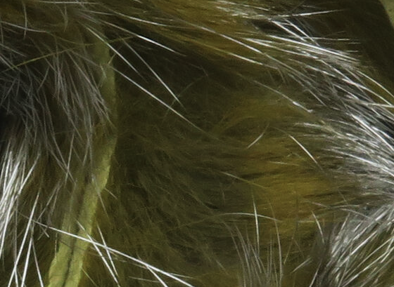 Hareline Shimmer Rabbit Strips Sculpin With Silver Shimmer