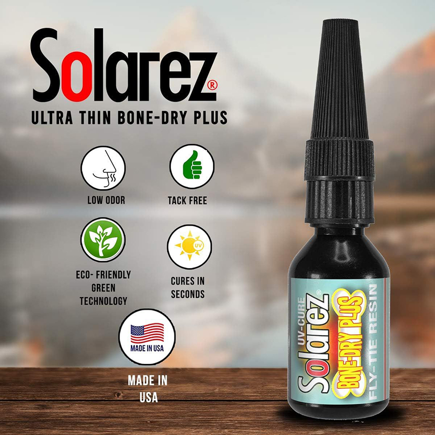 Perfect for Czech nymphs and Perdigon flies, Solarez Bone Dry Plus offers precision