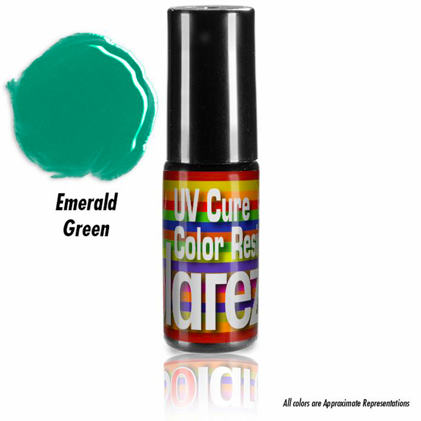 Solarez UV Resins in 17 colors for all fly tying needs, with brush cap ready to ship