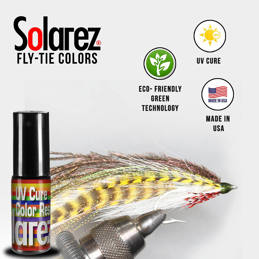 Enhance nymph wing cases with vibrant Solarez Flie-Tie Colors UV resin.