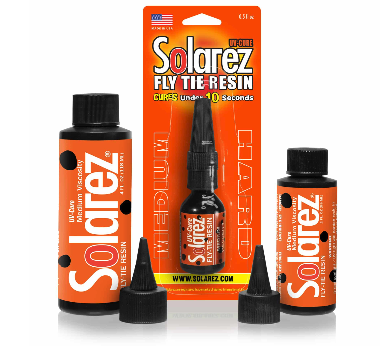 Solarez UV Fly Tying Resin Medium Viscosity all sizes together