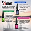 Complete Solarez Pro Roadie Fly Tying Kit featuring thin, thick, and FLEX UV resins plus a powerful UV flashlight