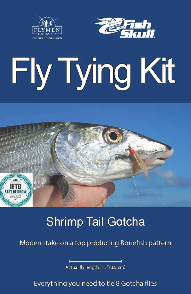 Flymen Fishing Shrimp Tail Gotcha Fly Pattern Kit