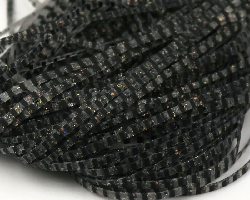 Barred Smoke dyed Hareline Magnum Predator Rubber Legs for fly tying