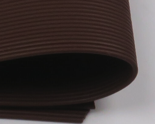 Round Rubber Legs Medium Brown