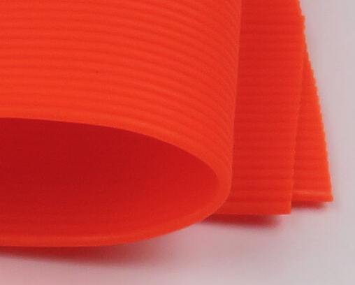 Round Rubber Legs Medium Orange