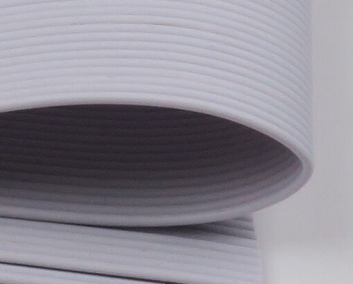 Round Rubber Legs Medium White