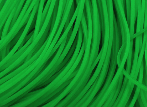 Hareline Silicone Flutter Legs Fl Green Chartreuse