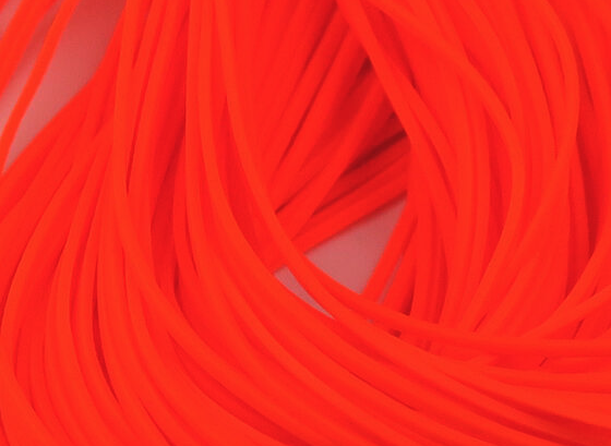 Hareline Silicone Flutter Legs Fl Orange