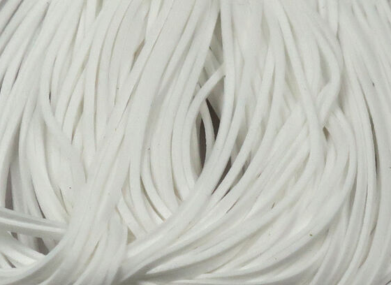 Hareline Silicone Flutter Legs White