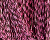 Micro Barred Voodoo Fibers Black Barred Pink
