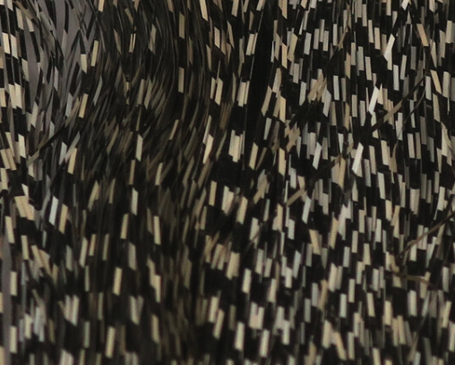 Micro Barred Voodoo Fibers Black Barred Tan