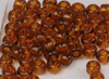 Hareline Tyers Glass Fly Tying Beads #12 & Larger Translucent Root Beer