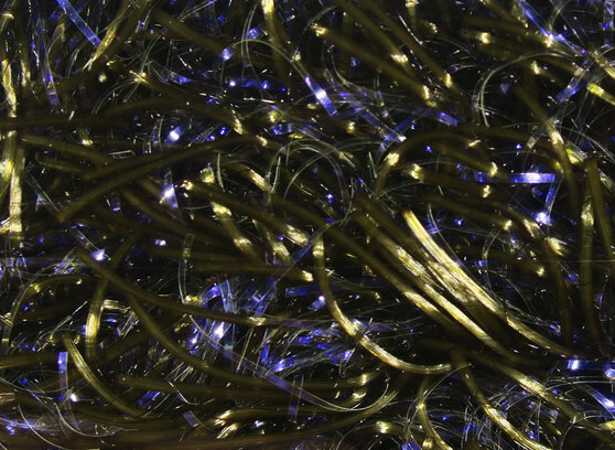 Olive Brown dyed Hareline UV Life Flex Wrap