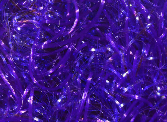 Purple dyed Hareline UV Life Flex Wrap