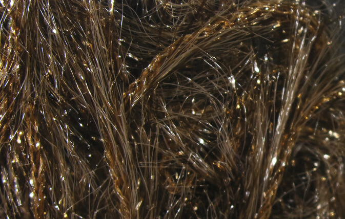 Hareline Krystal Hackle Brown