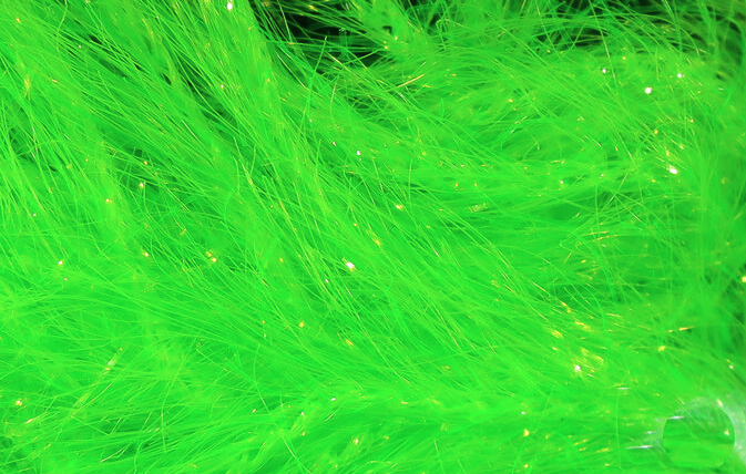 Hareline Krystal Hackle Fl Chartreuse