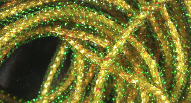 Hareline Micro Pearl Core Braid Tan