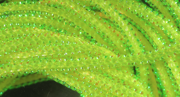 Hareline Micro Pearl Core Braid Yellow
