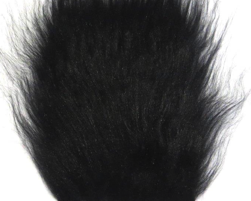 Polar Fiber Black synthetic fur for saltwater and freshwater fly tying