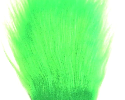 Polar Fiber Chartreuse patch — vibrant streamer wing and tail material