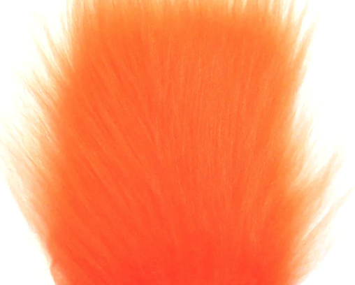 Polar Fiber Hot Orange material for flashy streamer and saltwater patterns