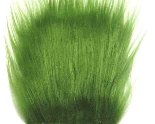 Polar Fiber Olive synthetic fur for natural streamer patterns