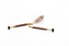 Rotary hackle plier for palmering feathers and fibers